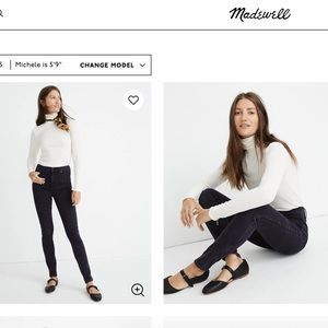 Black Madewell High Rise Skinny Jeans